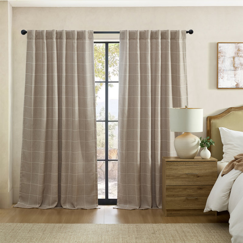 Rideau obscurcissant Saffo, L 52 po x L 84 po, Lin lin