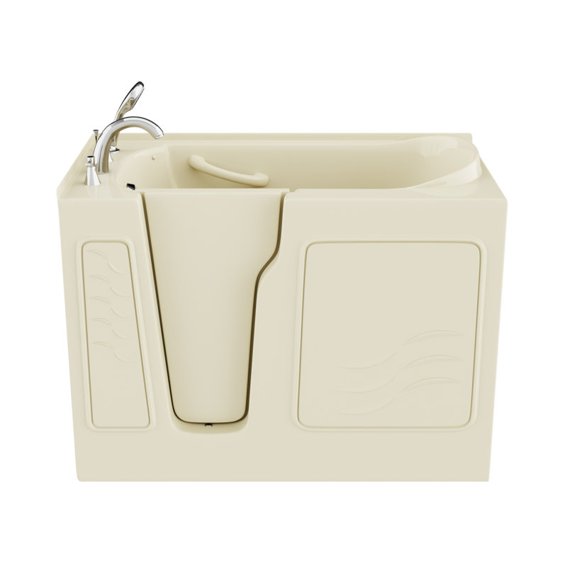 Therapeutic Tubs 29 in. x 52 in. Left Drain Quick Fill Walk-In Soaking Tub in Biscuit, Left, Biscuit