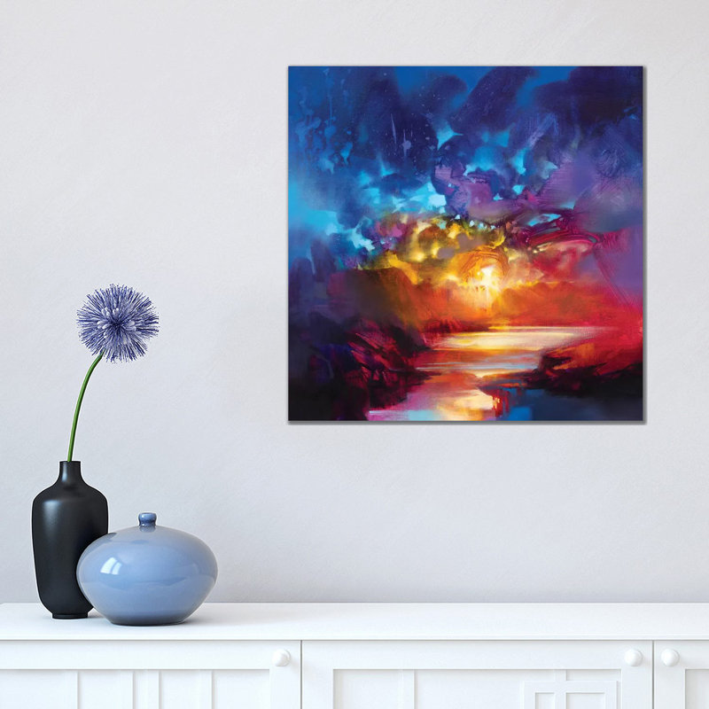 Liquid Light I by Scott Naismith - Painting on Canvas, 93.98 cm H x 93.98 cm W x 1.91 cm D, Wrapped Canvas