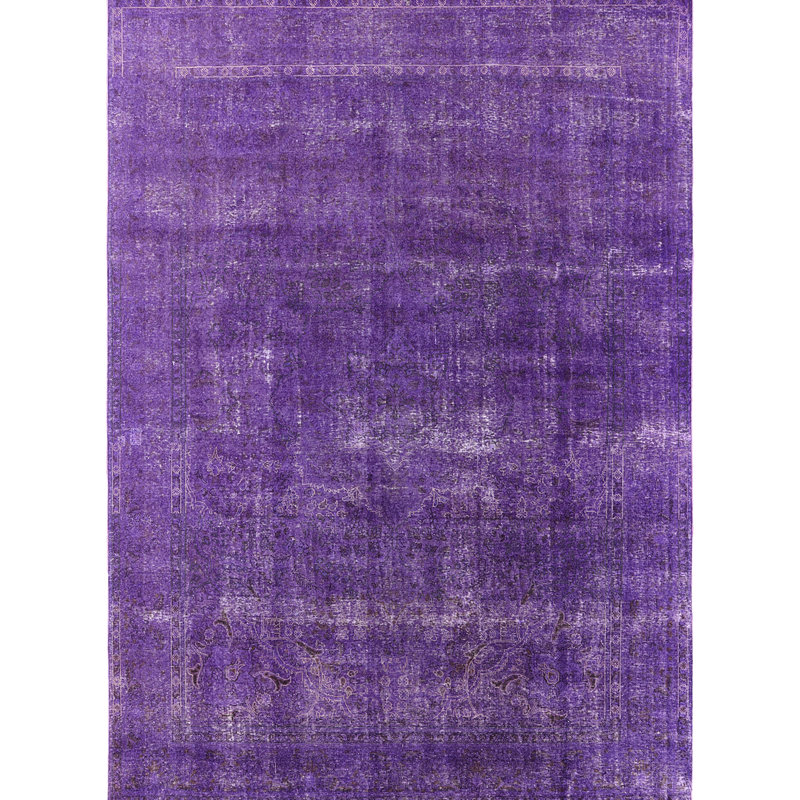 Tapis mauve à motif abstrait Rome, Rectangle 5 pi x 8 pi
