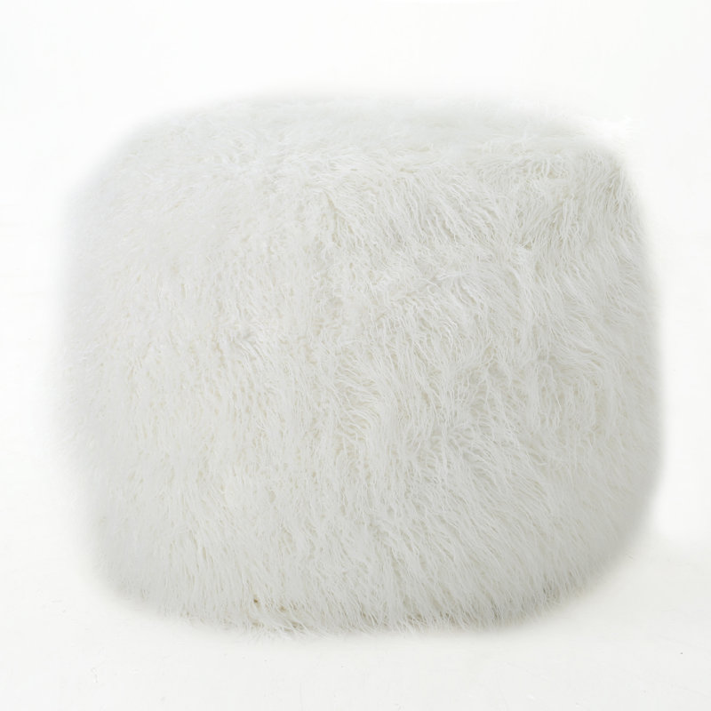 Polyester Bean Bag Chair, White Polyester