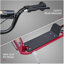 Scooters pour enfants d'extérieur en acier rouge, 12,5 x 5,4 x 13,6 po, avec conception réglable