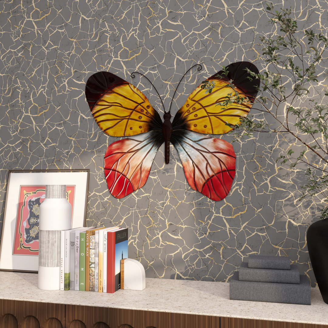 Traditional Plants & Flowers Wall Decor on Metal Winston Porter