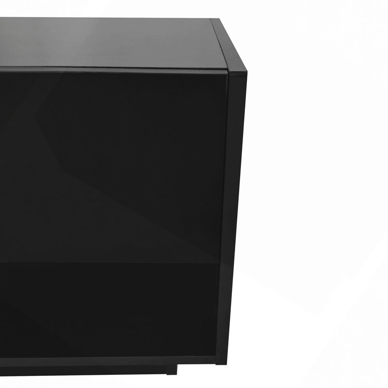 Sleek And Stylish TV Stand With Perfect Storage Solution, Two-Tone Media Console For Tvs Up To 80", Functional TV Cabinet With Versatile Compartment For Living Room