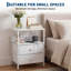33 cm W Iron Bedside Table-2138807297