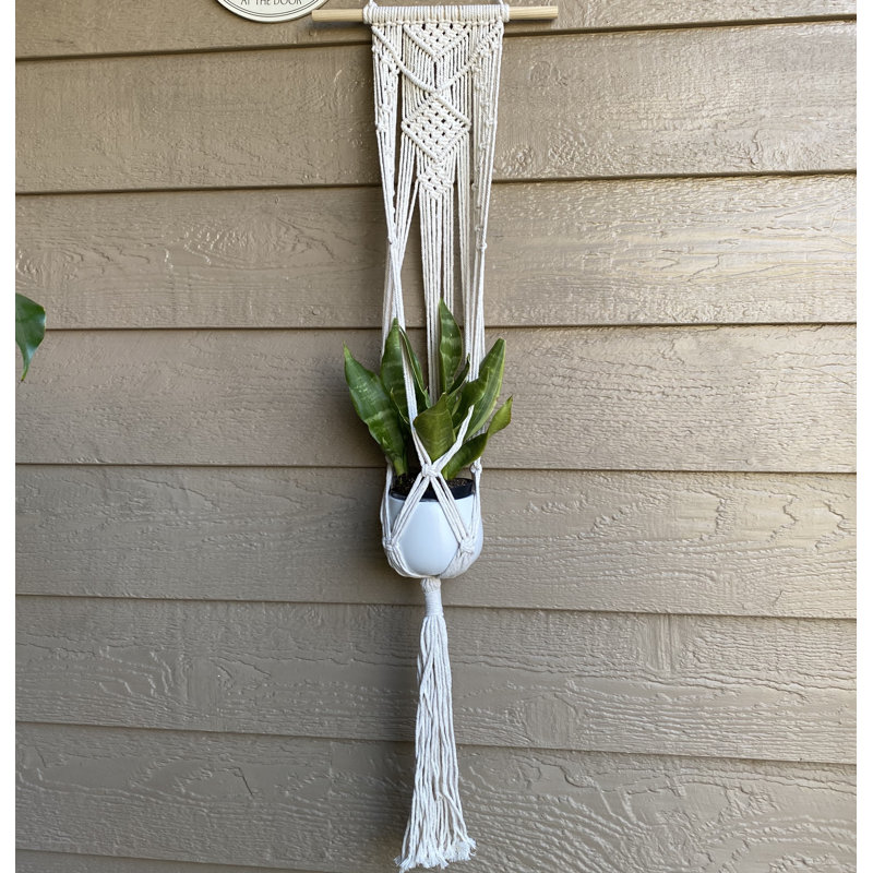 Norbert Ceramic Hanging Planter, White