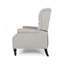 Fauteuil inclinable surdimensionné en tissu à oreilles avec garniture cloutée et coutures capitonnées à boutons pour le salon, la chambre à coucher-125915844