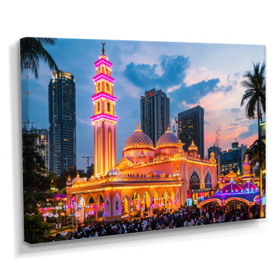 Mosquée dans la ville de Jakarta, Indonésie - décoration murale paysage de l'Islam