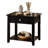 Black End Table With Bottom Shelf