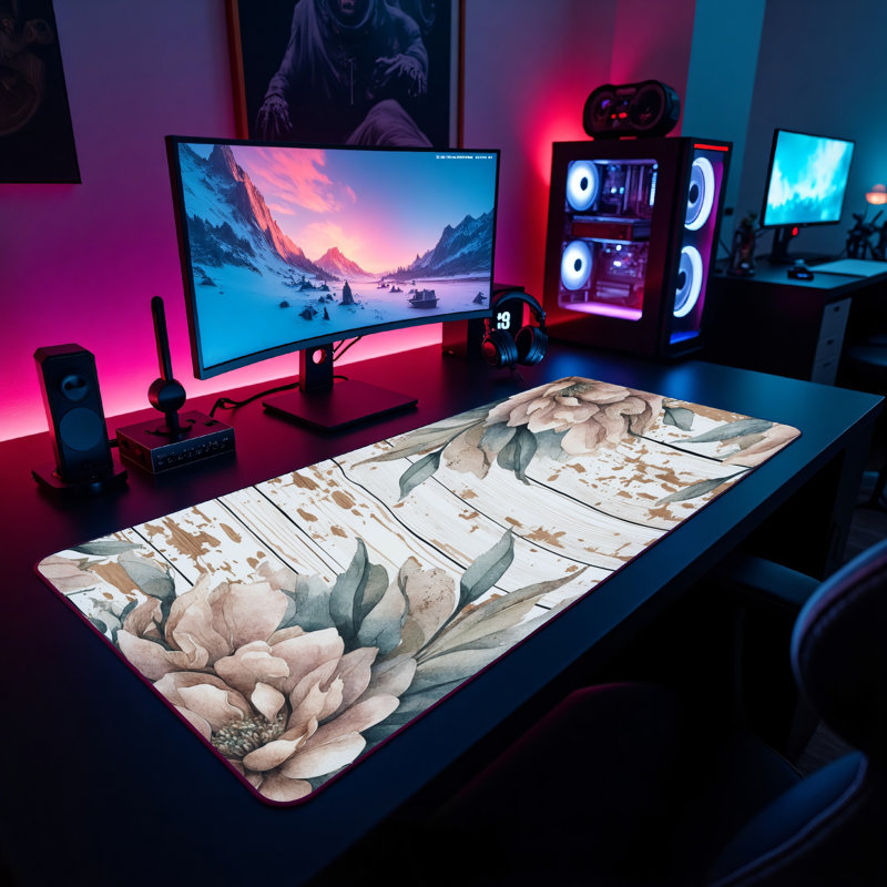 Polyester Desk Pad, 31.5x15.5