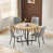 Argyle Grid Grey Leather Chairs#4 is out of stock selected