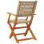 8-3 Wicker/Rattan Garden Chair With Cushion Folding Chair Set-105676000