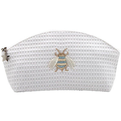 Organisateur de maquillage en tissage de gaufres napoleon abeille