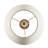 1- Piece One Size Textured Ceramic Table Lamp with Fluted Fabric Shade