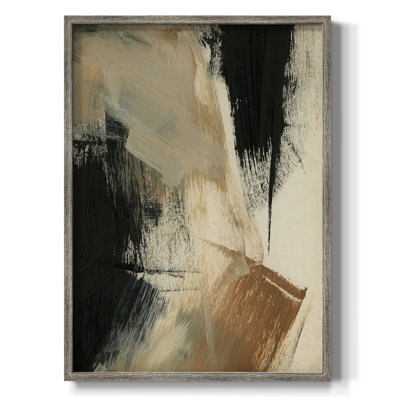 «Baked Paintstrokes V», reproduction encadrée en bois massif