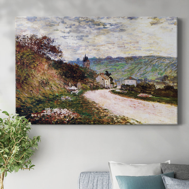 «The Road at Vetheuil», 1878, toile tendue avec châssis, H 24 po x l 36 po