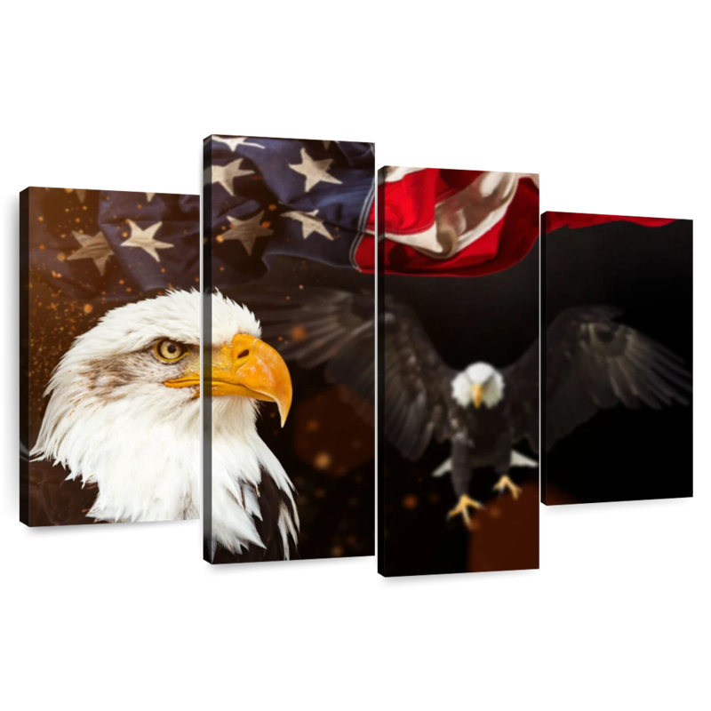 Drapeau américain Brampt Fierce Eagle, H 22 po x l 36 po