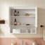 30 in. Wall-Mounted Medicine Cabinet with Adjustable Shelf, Open Shelve and Bathroom Storage Cabinet