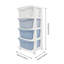 4 Drawer Storage Drawer with Wheels-1239843334