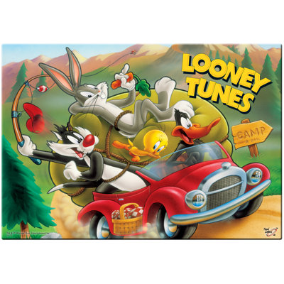 Looney Tunes (The Camping Trip) Vintage Advertisement Plaque