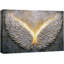 «Golden Angel Wings», impression élégante de plumes de lumière, photos de salon, impression sur toile encadrée-126136402-126136405