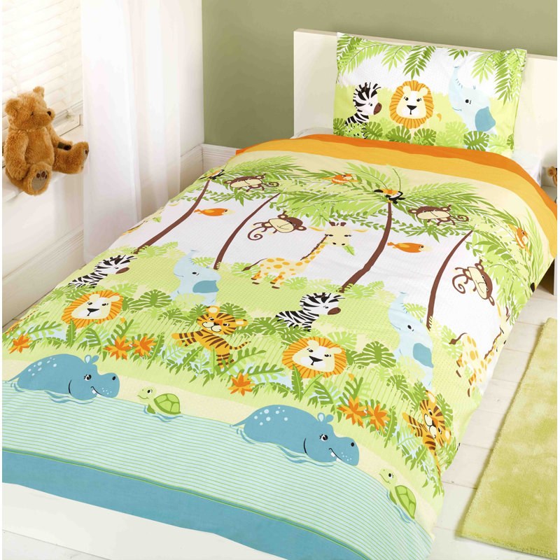 Adainville Polyester No Pattern Duvet Cover with Pillowcases Included, Single Duvet Cover + 1 Standard Pillowcase