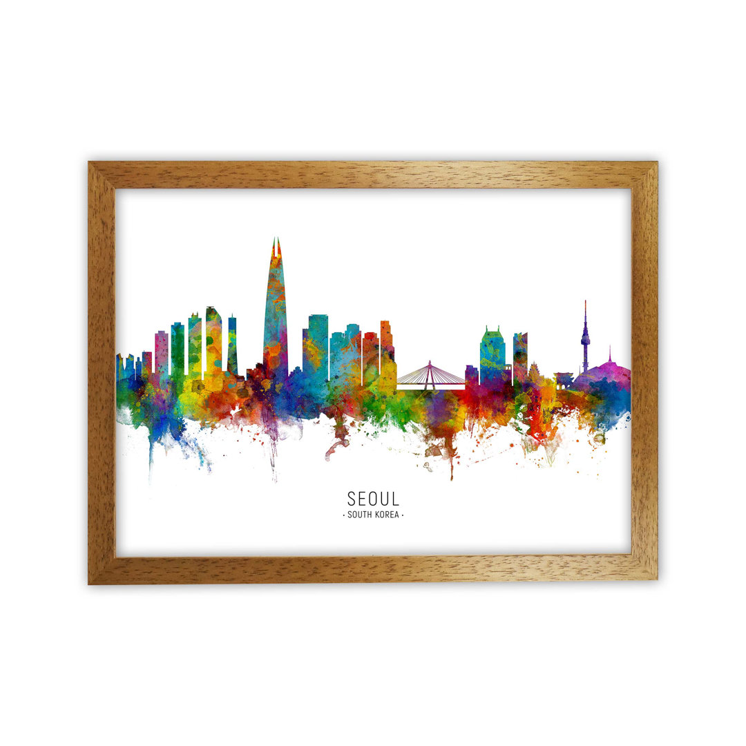 Seoul South Korea Skyline by Michael Tompsett - Print
