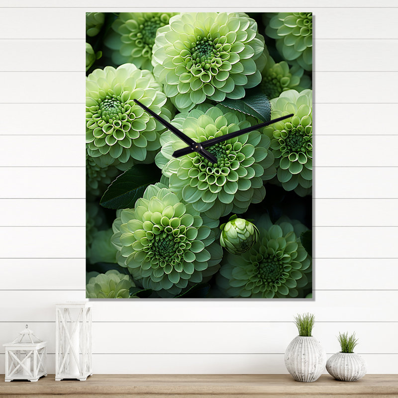 Horloge murale Gyra - Zinnias, Petit