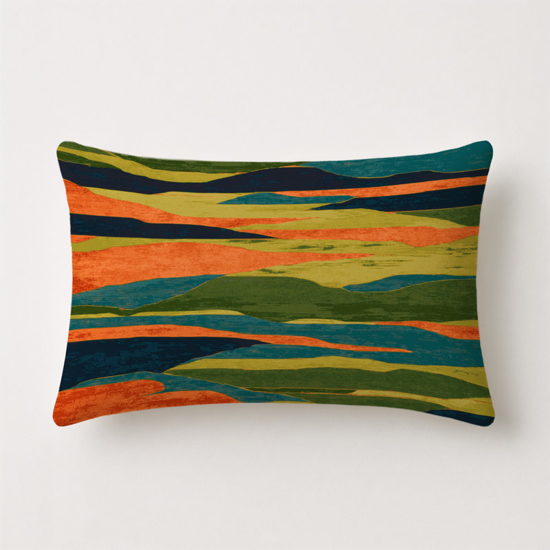 Terra Pulse Indoor And Outdoor Pillow, Rectangle 25"H x 18"W
