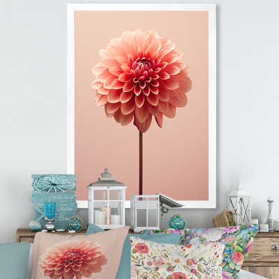" Garden Of Pink Dahlias Floweret "