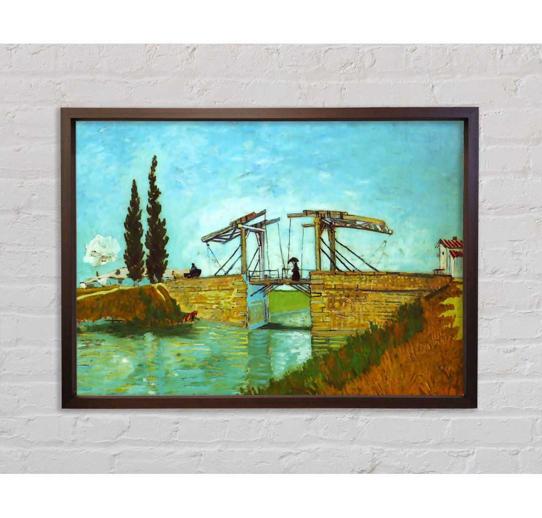 Brücke in Arles von Vincent Van Gogh - Einzelbildrahmen Kunstdrucke auf Leinwand