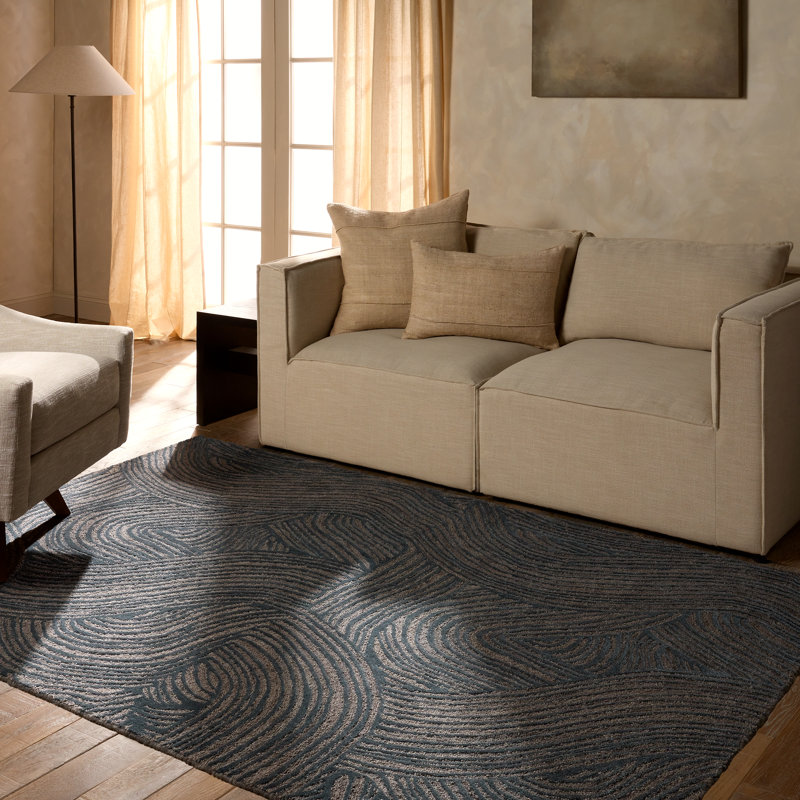 Tapis bleu Jaipur Living, Rectangle 9 pi 6 po x 13 pi 6 po