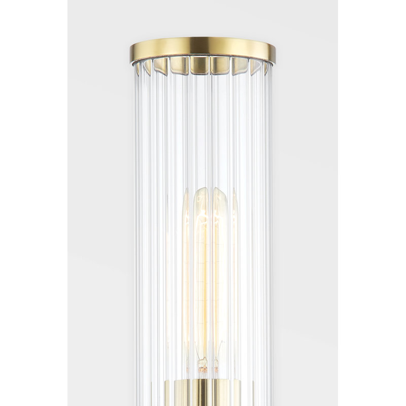 Malone 1 Light Wall Sconce, Aged Brass