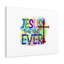 Jesus Best Gift Ever Cross 1 Piece Wrapped Canvas Wall Art-1707105118