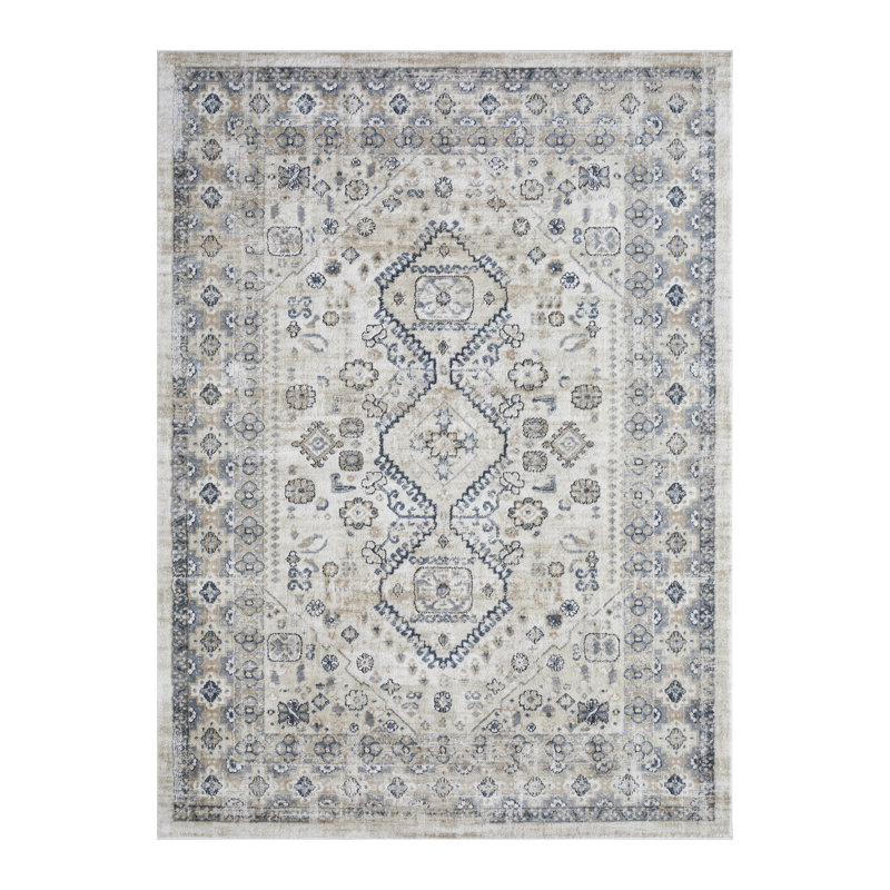 Aldolivio Oriental Indoor Rug, Rectangle 6'7" x 9'2"