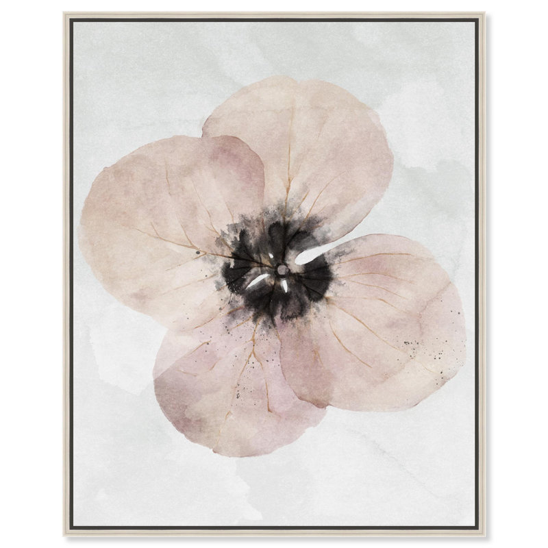 "Una Flor", impression sur toile par Notoriart, H 16 po x l 20 po, Cadre argenté