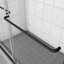 Porte de douche coulissante en verre trempé 70 po H-122762252