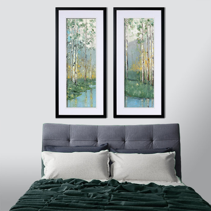 " Birch Reflections " 2 - Pieces
