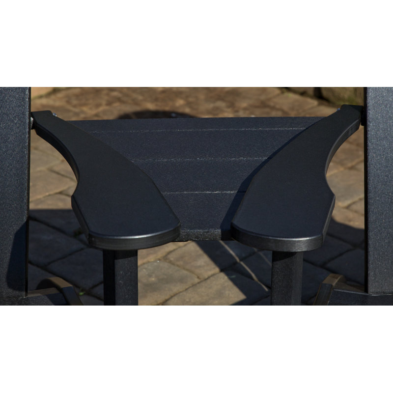 Aatikah Outdoor Adirondack Chair, Black