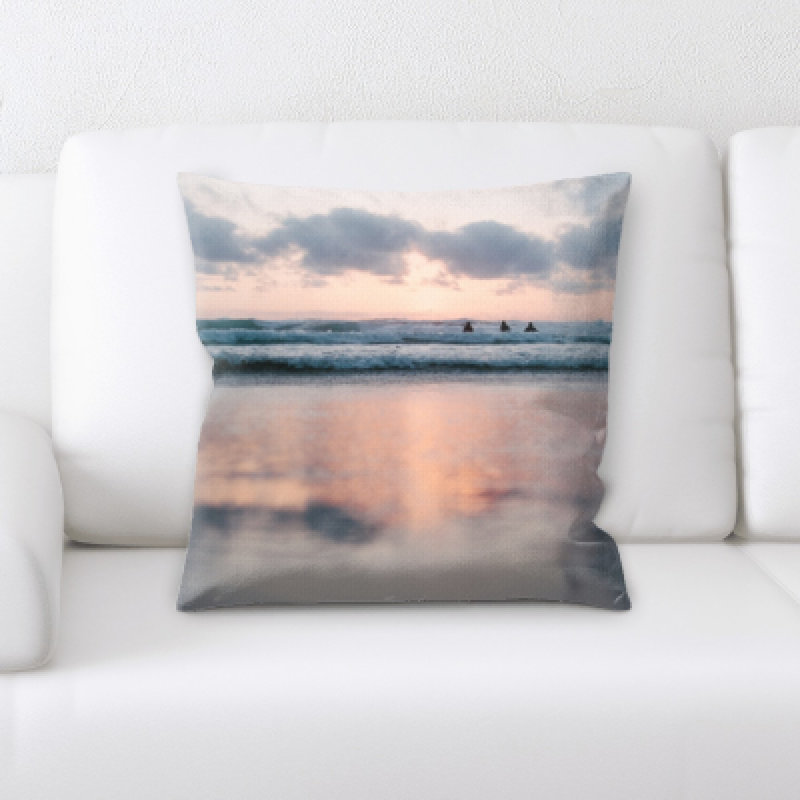 Microsuede Reversible Throw Pillow