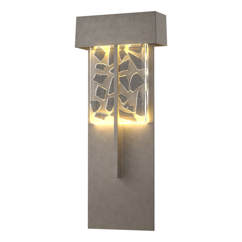 Shard Outdoor Flush Mount, Coastal Burnished Steel, 20.9" H x 8.6" W x 3.5" D