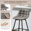 Upholstered Counter Stool with Metal Frame-1621320733-1621320728