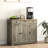 Gray Sideboard - Solid Wood Countertop, 3 Drawers, Doors, Adjustable Shelf A Must-Have For Kitchen Storage Of Plates, Pots, Pans, Utensils, Napkins Modern Unit Gray, Fits Your Requirements With