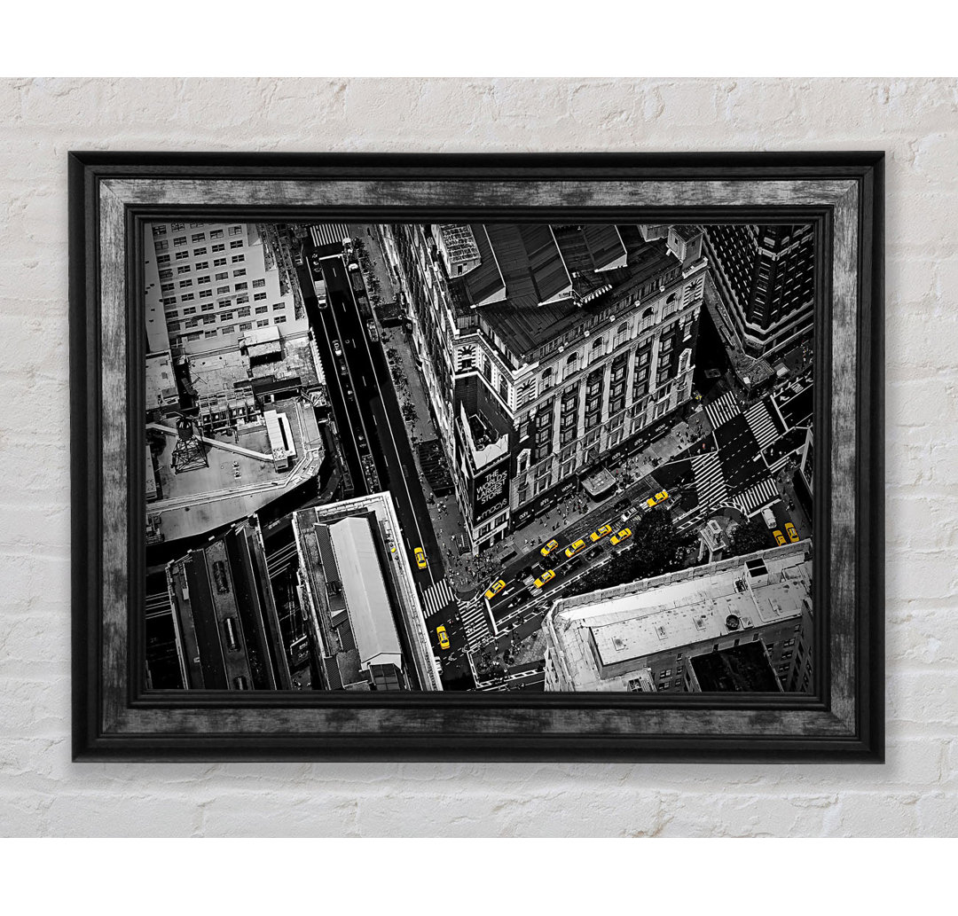 New York City Streets from Above - Bilderrahmen Kunstdrucke