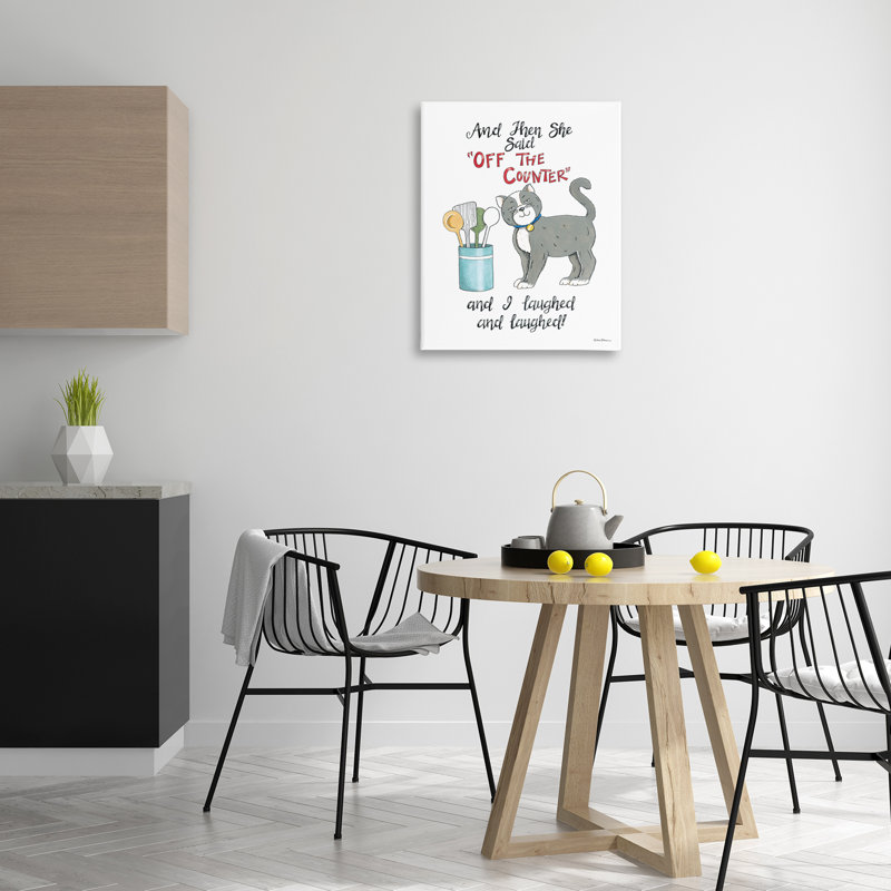 «Sassy Cat Humor Saying», art mural par Deb Strain, H 30 po x l 24 po