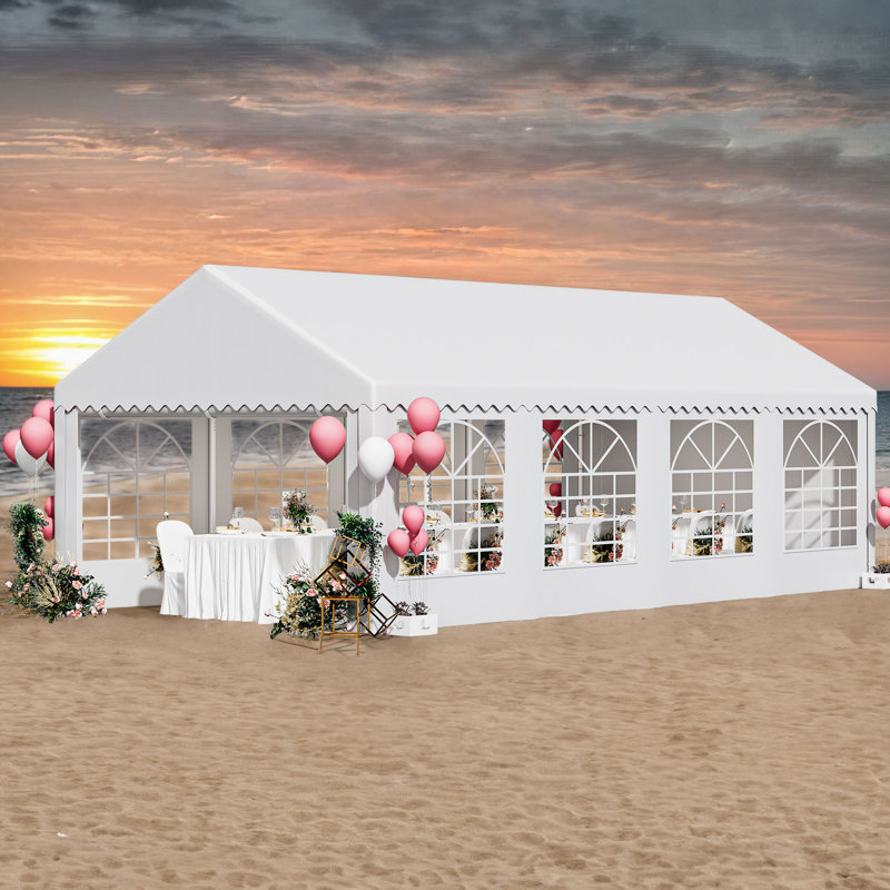 13 Ft. W x 26 Ft. D Galvanized Steel Gazebo