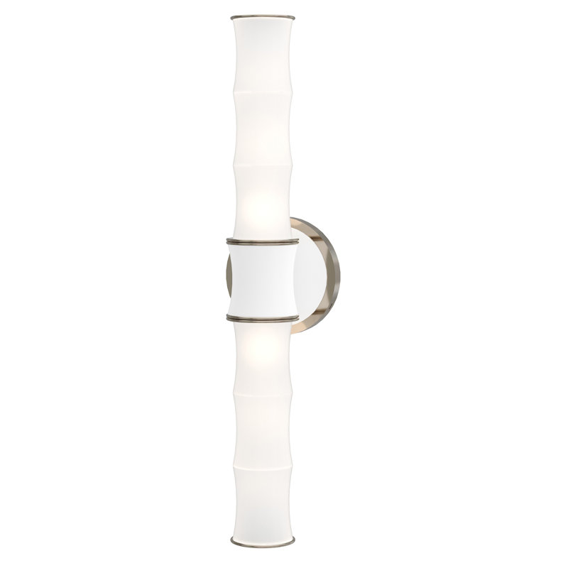 Kane 2 - Light Up/Down Wall Sconce, Matte Daisy/Silver