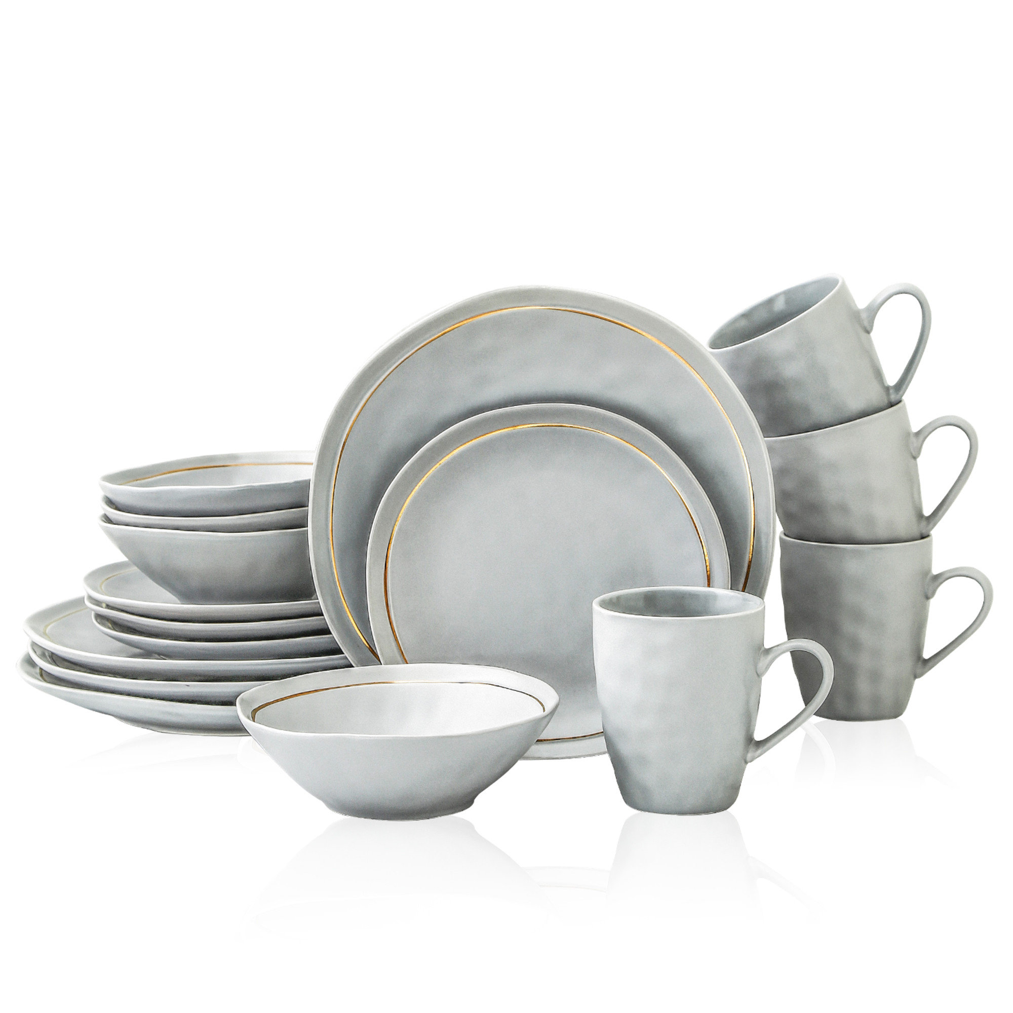 Stone Lain Clara 32-Piece Dinnerware Set Porcelain & Reviews | Wayfair