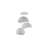 Elegant Adjustable Chandelier with Polymeric Composite Body, White Finish | 2-Piece Set (41 x 12.6 x 9.4 Inches) & 1-Piece Set (41 x 12.6 x 9.4 Inches) | Max 3 x 40W E27 Sockets, Height 12.2 - 47.2 Inches, Perfect for Modern Interiors-700005965