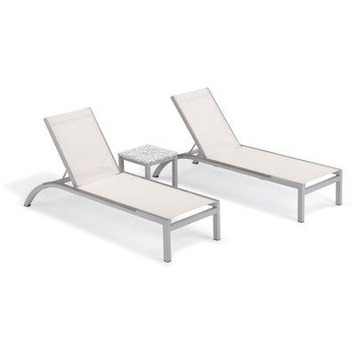 Argento and Travira Outdoor Chaise Lounge